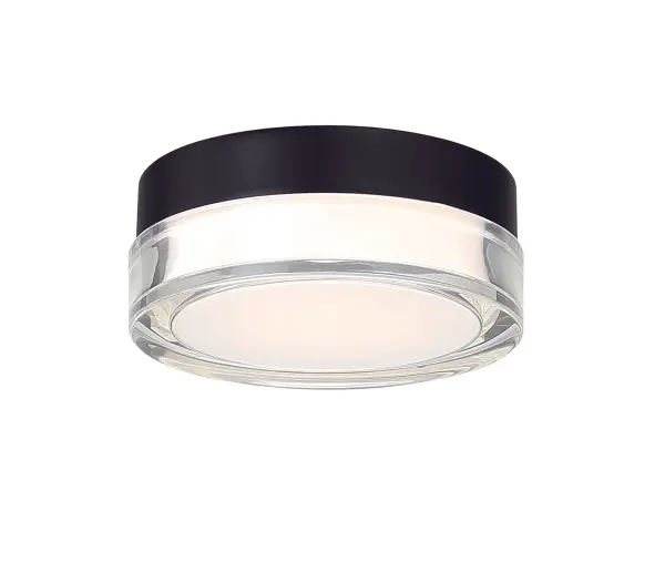 The Pi flush mount combines weather-resistant 316 stainless steel construction with contemporary minimalist styling. Its bright 2566-lumen LED output and easy twist-lock installation make it ideal for covered outdoor spaces.