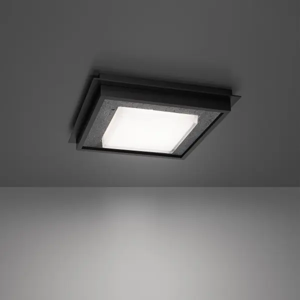 The Grandstand Flush Mount transforms everyday lighting into a sculptural statement. Natural stone and pressed glass combine with 4CCT selectable color temperature for customizable ambiance in any space.