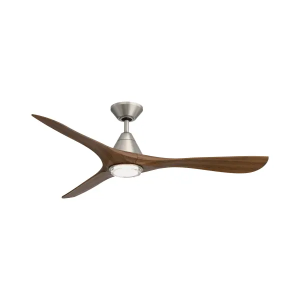 The Carve 60" combines natural carved wood blades with smart home technology, delivering powerful airflow up to 6,831 CFM. Energy-efficient DC motor, integrated LED lighting with adjustable color temps, and seamless app/voice control. - alternate view