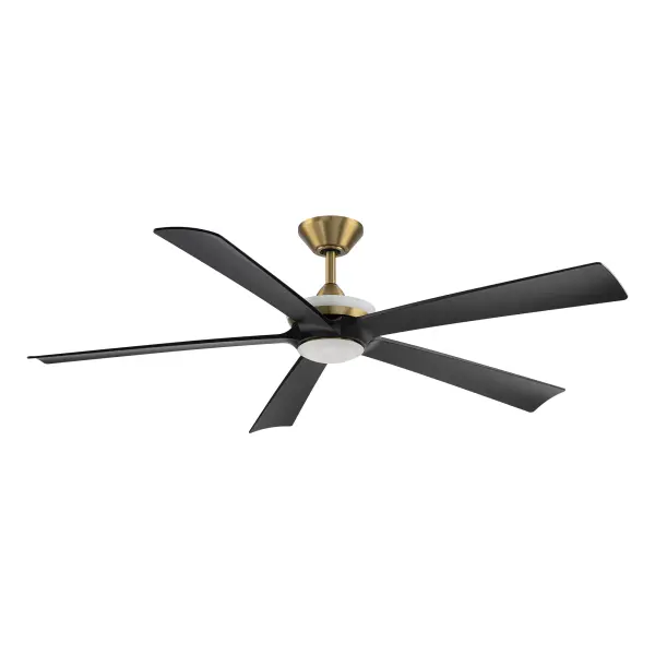 Crown redefines ceiling fan elegance with hand-carved alabaster diffusers, tunable LED technology, and powerful yet silent DC motor. Delivers 7500+ CFM with smart controls and damp rating for versatile indoor-outdoor luxury. - alternate view