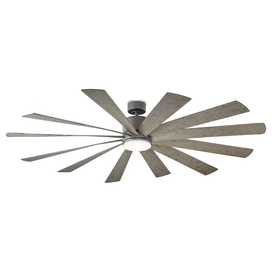 Windflower 80" Downrod Ceiling Fan with Light