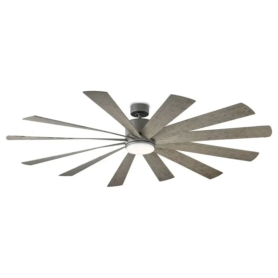 Windflower 80" Downrod Ceiling Fan with Light