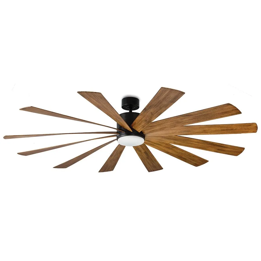 Windflower 80" Downrod Ceiling Fan with Light