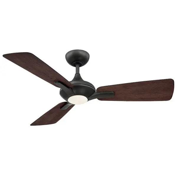 The Mykonos combines sleek minimalist styling with smart home integration, offering voice control via Alexa and Google Assistant. Its DC motor runs 70% more efficiently than traditional fans while delivering powerful airflow.