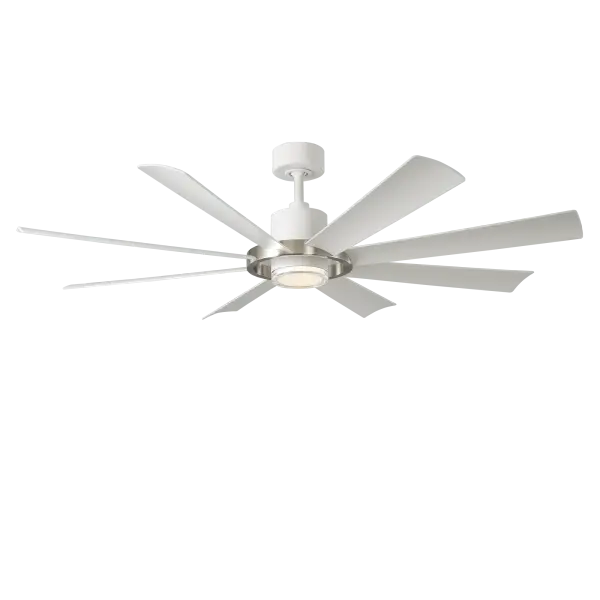 The Aura combines cutting-edge smart home integration with powerful, whisper-quiet performance. Its DC motor delivers impressive 7,656 CFM airflow while running 70% more efficiently than traditional fans, and the integrated LED light offers adjustable color temperatures.