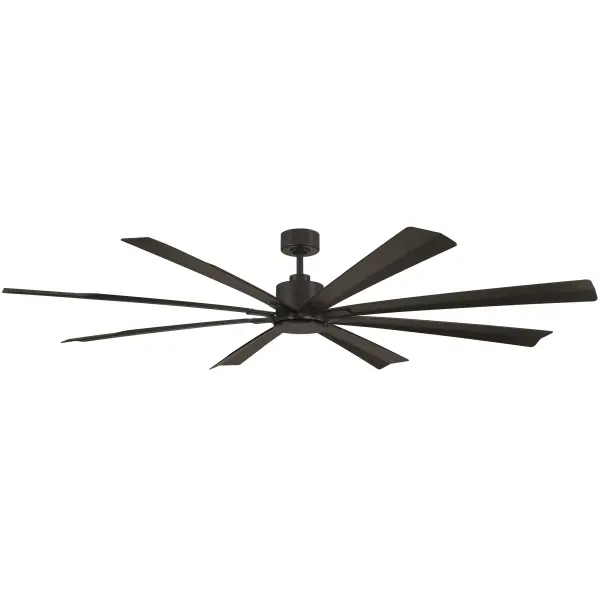 The 84-inch Size Matters fan delivers exceptional airflow (10,674 CFM) with ultra-quiet operation (15 dB). Smart home integration via Modern Forms app works with Alexa, Google, and SmartThings. Energy Star certified DC motor is 70% more efficient than AC motors.
