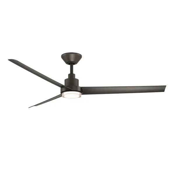 The Bolo 62" combines jet-inspired aerodynamic design with smart home integration. Features whisper-quiet DC motor, dimmable CCT LED (2700K-5000K), and impressive 6906 CFM airflow. Control via app, voice, or included Bluetooth remote.