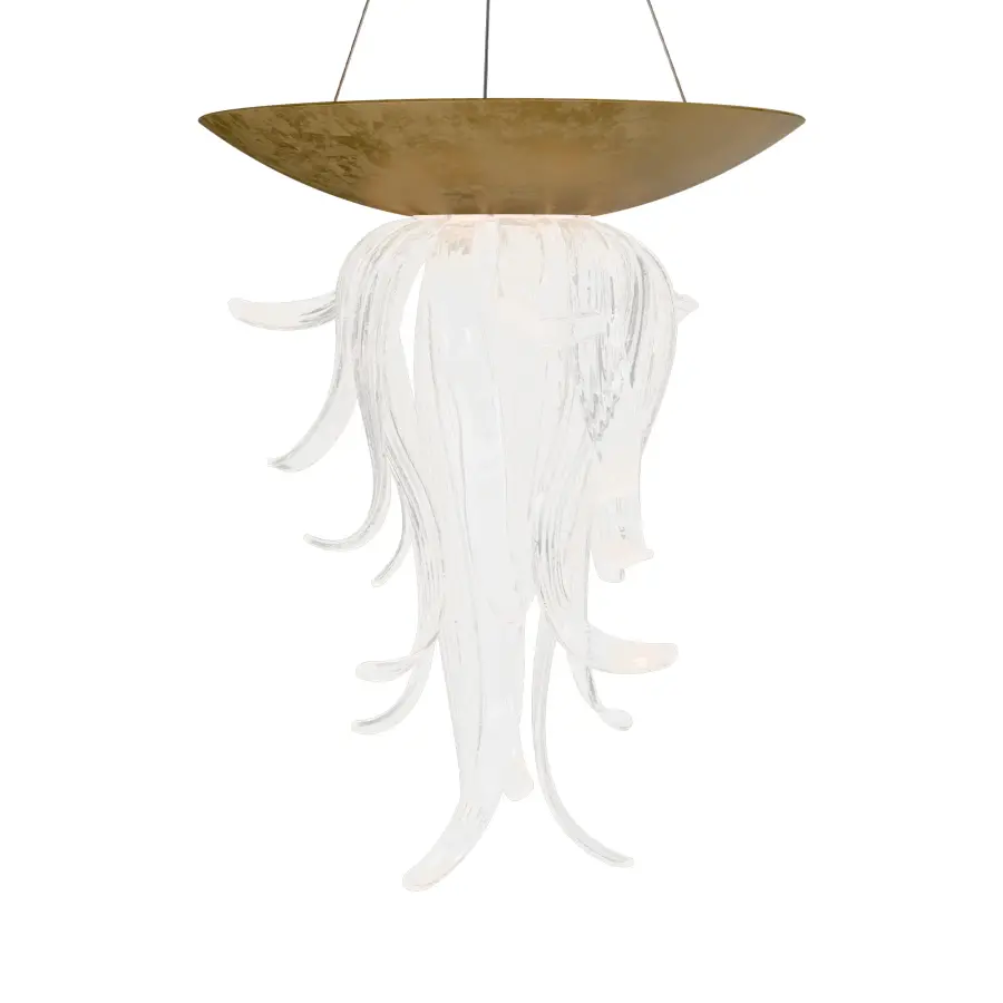 Tendril 32" Chandelier in Gold Leaf