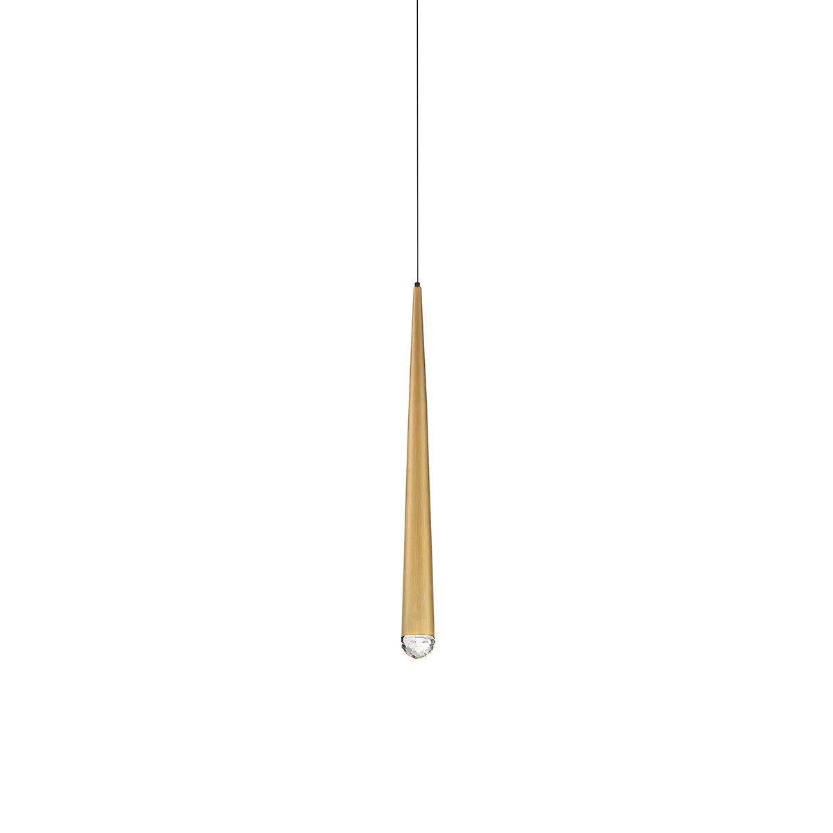Cascade Mini Pendant Light in Aged Brass