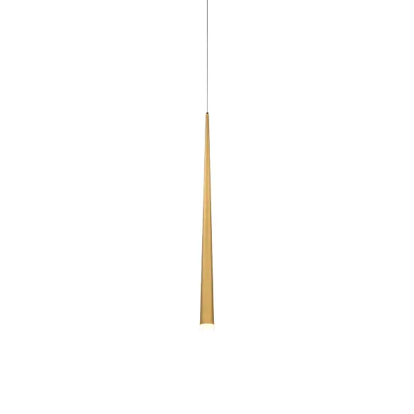 Cascade Mini Pendant Light in Aged Brass
