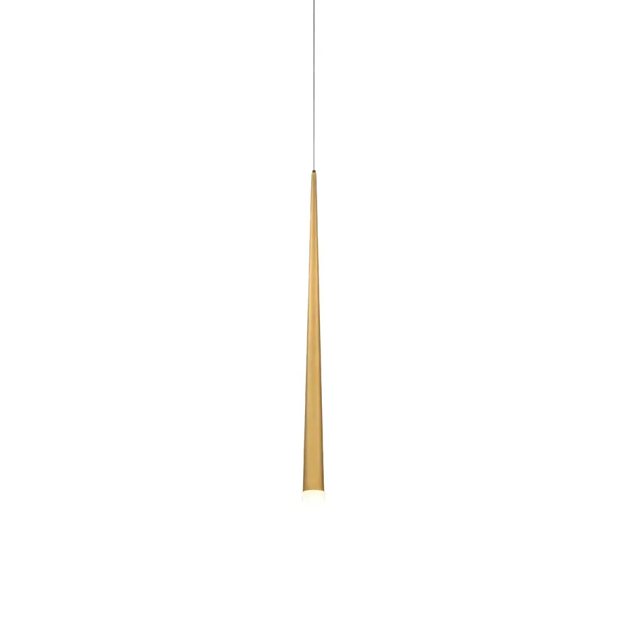 Cascade Mini Pendant Light in Aged Brass