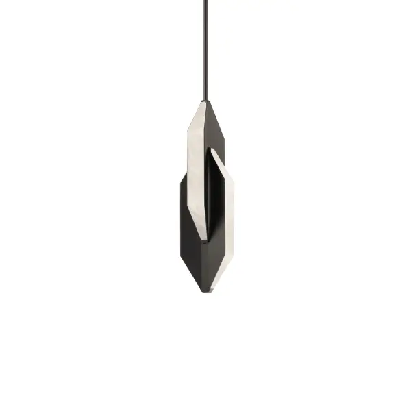 The Azure Mini Pendant transforms Spanish Alabaster into a luminous work of art. Its compact 4" width and dimensional stone panels create sophisticated ambient lighting perfect for intimate spaces and task areas.