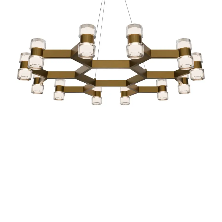 Dashe 36" Round Crystal Chandelier