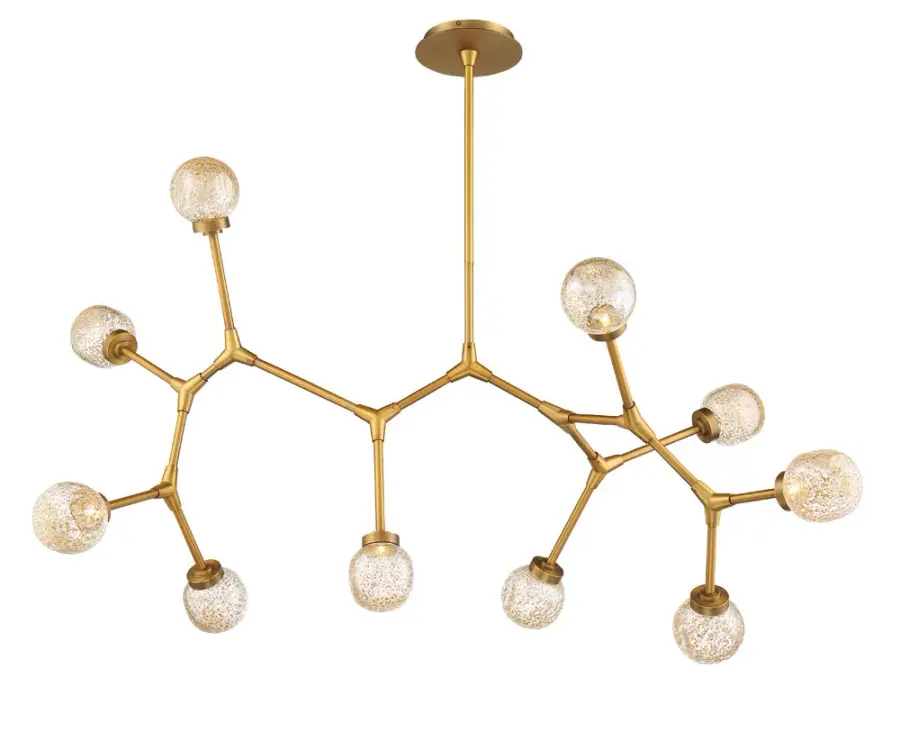 Stunning Artisan Glass Linear Pendant for Grand Spaces