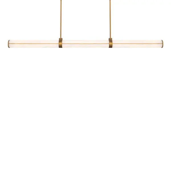 Clique 48" Linear Pendant in Aged Brass