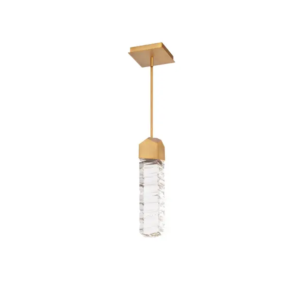 Juliet 15" LED Mini Pendant Light in Aged Brass