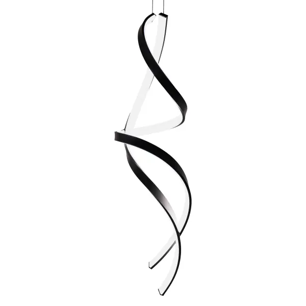 The Synopsis Pendant transforms any space with its dramatic 71-inch spiraling form that doubles as art by day and ambient lighting by night. High-output LED delivers 6,220 lumens through a silica diffuser for soft, even illumination.