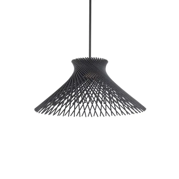 The Zenya chandelier beautifully merges Japanese minimalism with Scandinavian warmth through its tapered metal lattice and soft acrylic diffuser. Energy-efficient integrated LEDs deliver warm 3000K light with excellent color rendering.