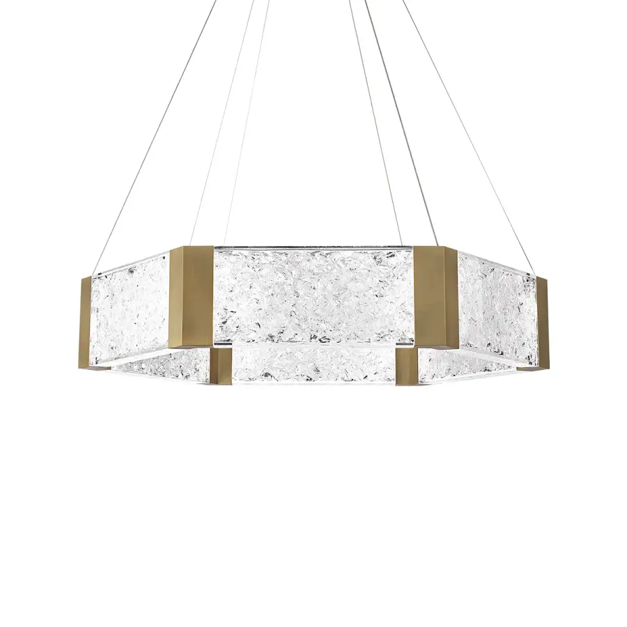 Forever 34" LED Crystal Chandelier