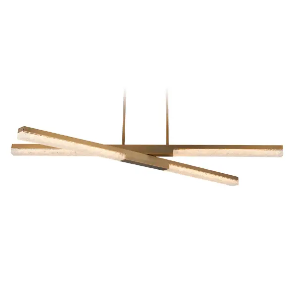Minx 48" Linear Pendant in Aged Brass