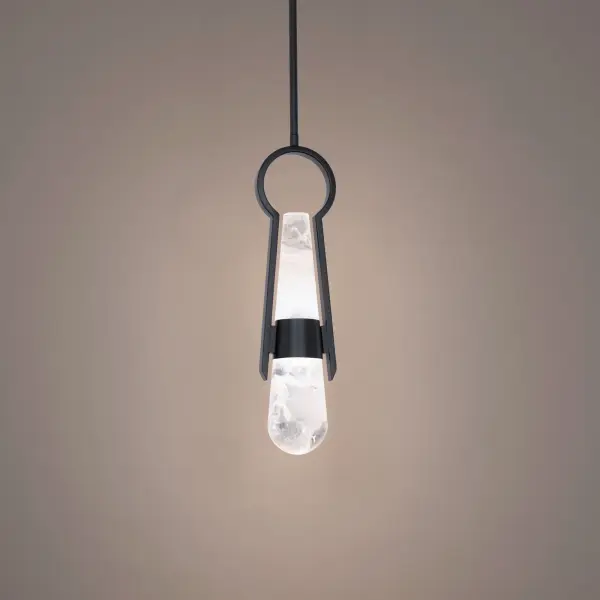 Sculptural Mini Pendant with Soft LED Glow