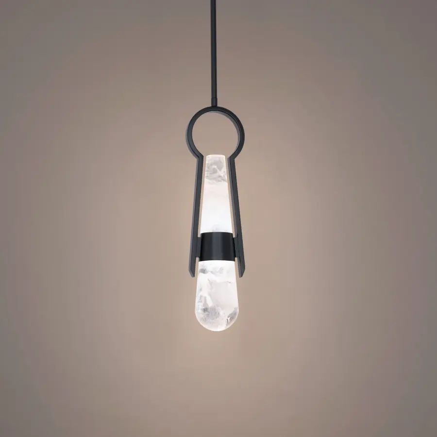 Sculptural Mini Pendant with Soft LED Glow