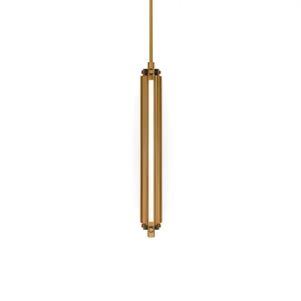 The Trice Mini Pendant transforms functional lighting into modern art with three precisely aligned illuminated cylinders. Its sleek 23-inch profile and soft diffused glow make it ideal for task lighting or creating visual rhythm in contemporary spaces.