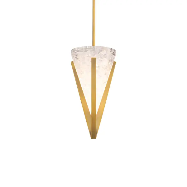 The Kiernan transforms eco-conscious design into a stunning focal point. Its reclaimed K5 crystal shade refracts light beautifully while the elongated silhouette adds architectural drama. Compatible with WAC Home tunable lighting system.