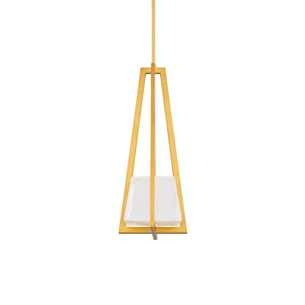 The Karie Mini Pendant combines artisan cast glass with architectural precision, delivering warm atmospheric light through textured diffusion. Its compact 8.3" profile and bold square canopy create visual impact without overwhelming smaller spaces.