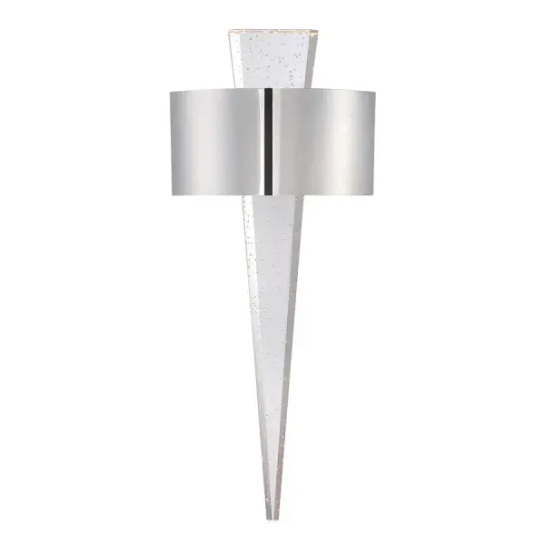 The Palladian wall sconce brings golden age Hollywood glamour to modern spaces with its striking crystal stave piercing through polished metal. Perfect for creating dramatic corridor lighting or statement walls in theaters and upscale venues.