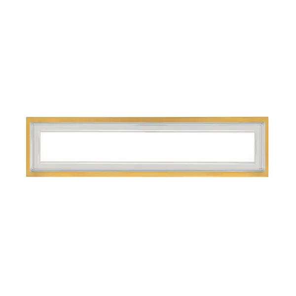 The Ice Bar vanity light combines minimalist design with practical functionality. Its substantial backplate and textured etched glass create soft, even illumination perfect for bathroom tasks. Adjustable LED color temperature adds versatility. - alternate view