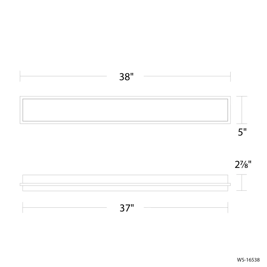 Sophisticated 38" LED Bath Bar with Adjustable Color Temperature