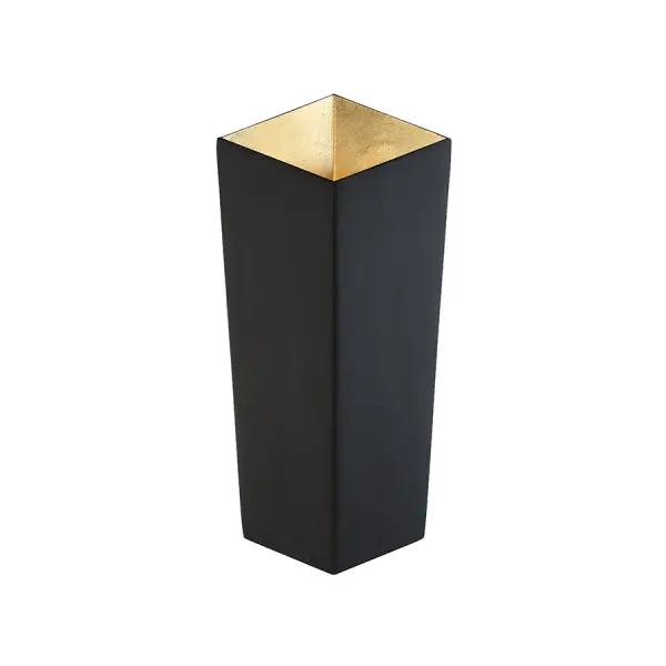 The Dink wall sconce combines sophisticated design with cutting-edge LED technology. Hand-leafed gold finish contrasts beautifully with matte bronze, while dual LED modules project light up and down for ambient and task lighting.
