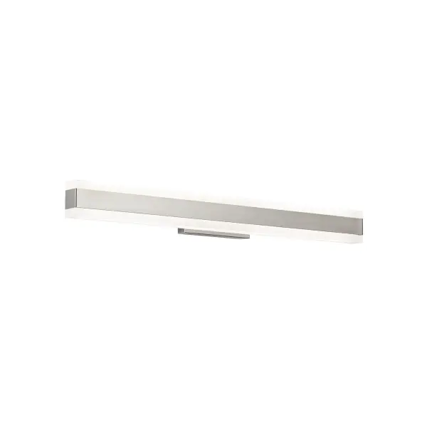 The Cinch vanity light delivers robust, energy-efficient LED illumination with a sleek contemporary design. Its frosted acrylic diffuser provides even upward and downward light distribution, perfect for modern bathrooms.