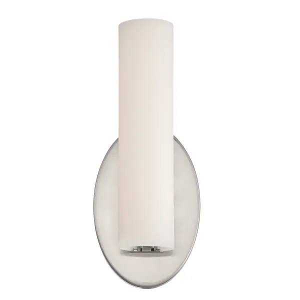 The Loft Wall & Bath Light combines mouth-blown etched opal glass with clean aluminum construction for a strikingly simple modern aesthetic. Energy-efficient LED delivers 1000 lumens of warm, glare-free light perfect for bathrooms and hallways.