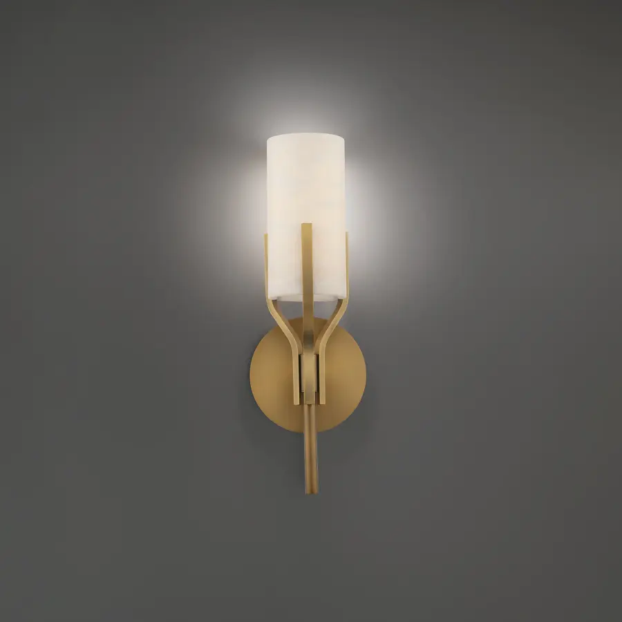 Firenze 21" LED Wall Sconce in Aged Brass