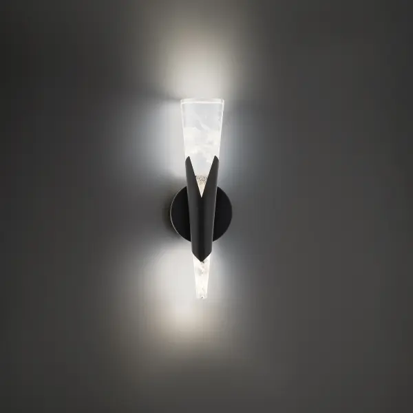 Kilt 16" LED Wall Sconce in Aged Brass