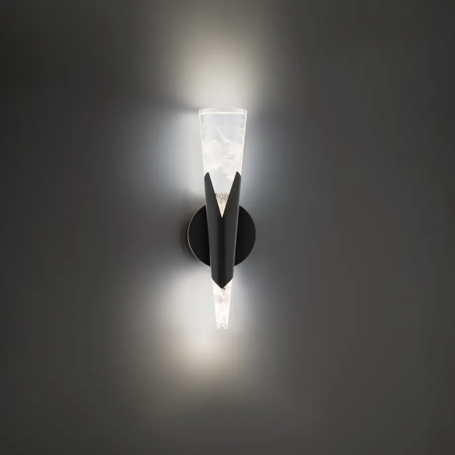 Kilt 16" LED Wall Sconce in Aged Brass