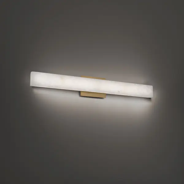 Lanza 27" LED Bath Vanity Light in Aged Brass