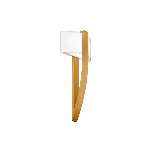 The Curvana wall sconce combines sweeping curves with tailored fabric shading for sophisticated ambient lighting. ACLED technology delivers clean lines without visible bulbs, while ADA compliance makes it ideal for hospitality and commercial applications.