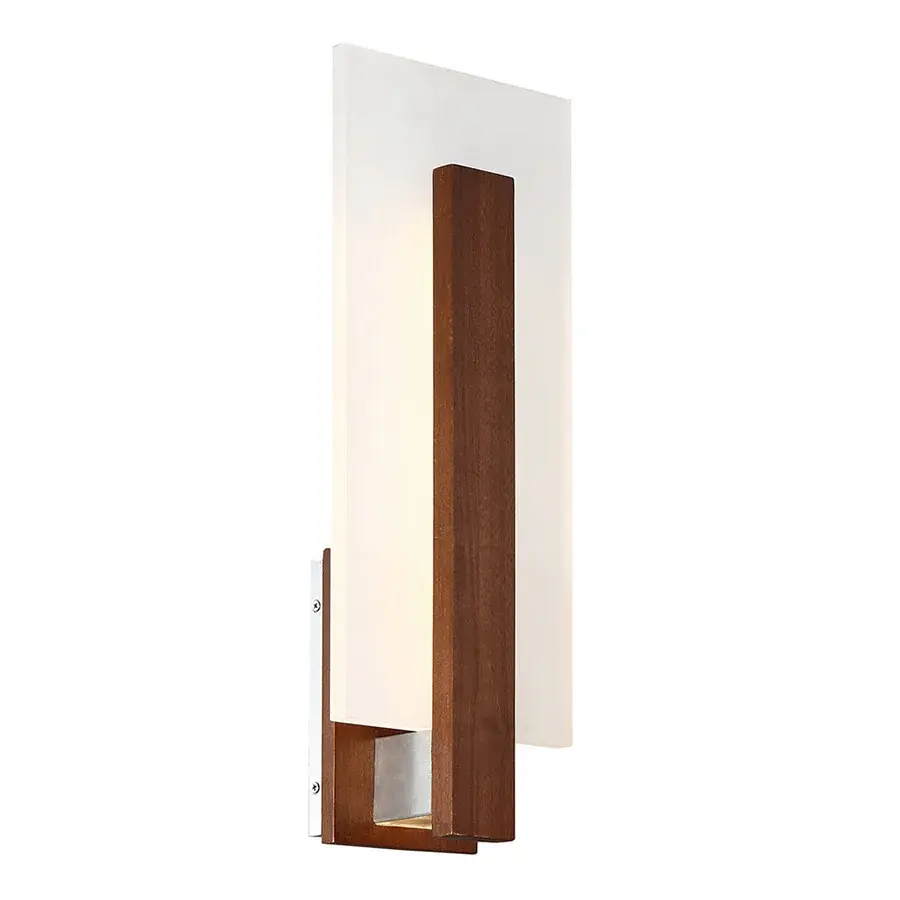 Stem 19" LED Wall Sconce in Dark Walnut