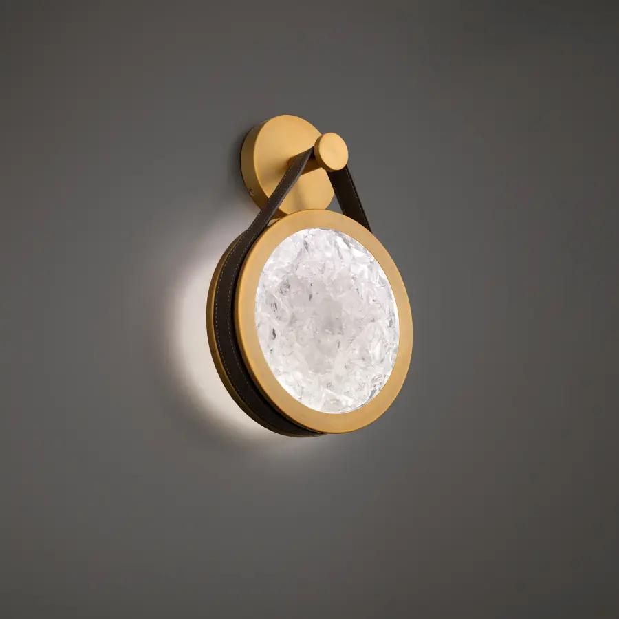 Clare 16" Wall Sconce with Reclaimed Crystal