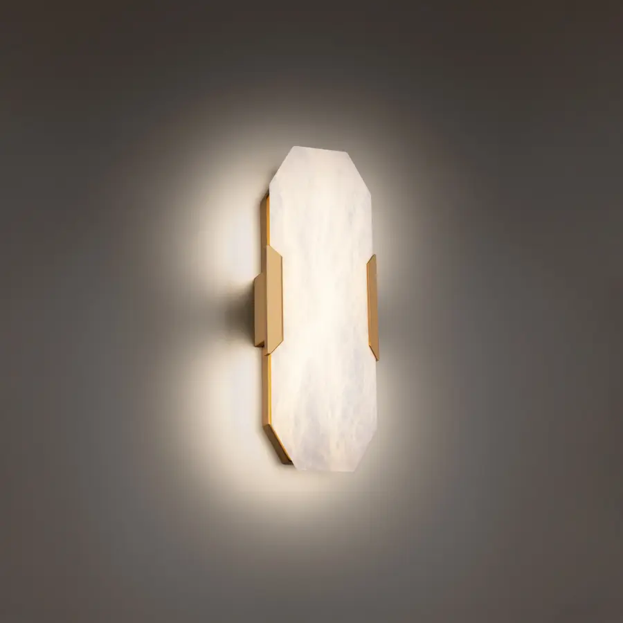 Toulouse 18" LED Wall Sconce in Aged Brass
