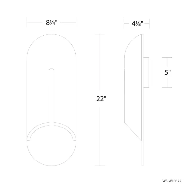 The Clog outdoor wall sconce combines natural basalt stone with modern LED technology, creating dramatic lighting through a carved central line. Its 22-inch height makes a bold architectural statement on exterior walls.
