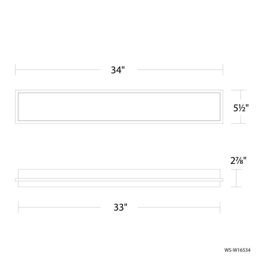Ice Bar 34" Outdoor Wall Sconce