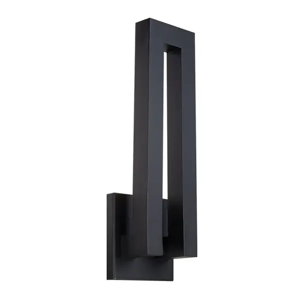 The Forq delivers sophisticated minimalist design with energy-efficient LED technology. Its 24-inch vertical profile creates a dramatic backlit aureole effect, perfect for modern outdoor spaces seeking refined architectural lighting.