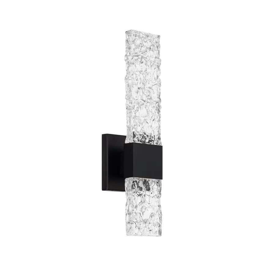 Stunning Artisan Glass Wall Sconce for Upscale Indoor & Outdoor Spaces