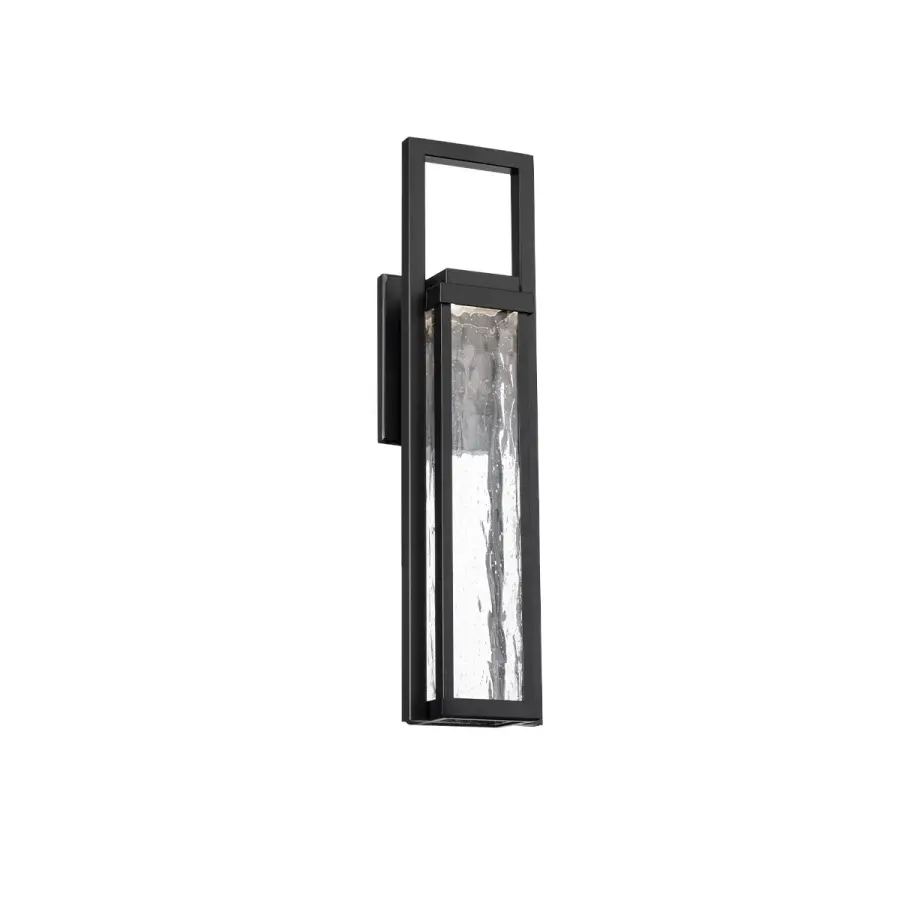Elegant ADA-Compliant Outdoor Sconce with Stunning Hammered Glass