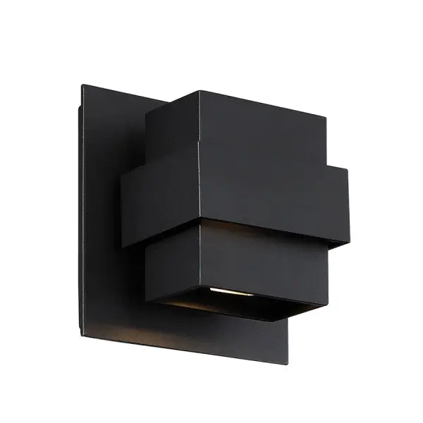 The Pandora wall sconce combines minimalist design with powerful LED efficiency. Its tiered form and dual illumination points create sophisticated ambient lighting, while the durable aluminum construction ensures longevity indoors or out.