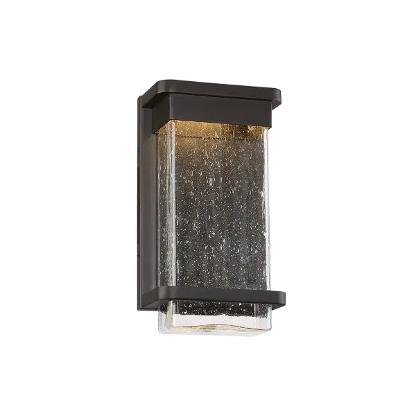 Elegant Indoor-Outdoor Sconce with Stunning Hammered Glass Effect